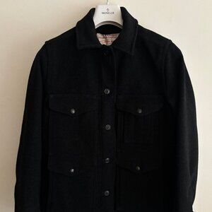 $830 Filson Women’s Charcoal Wool Mackinaw Cruiser Jacket - Small/ Medium